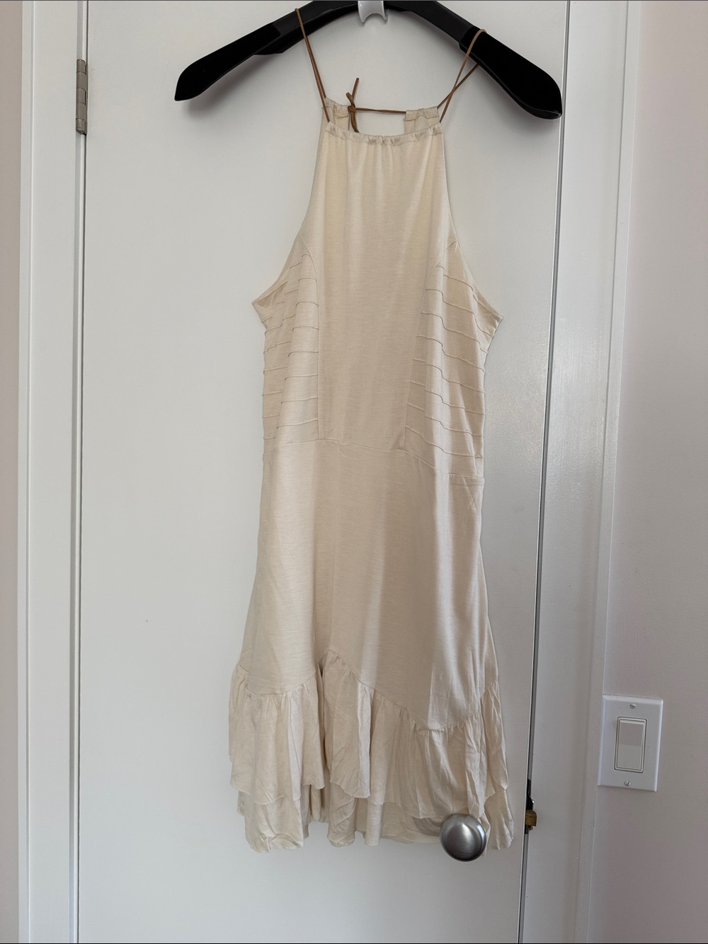 Piper Soft Cream rayon heather dress size L